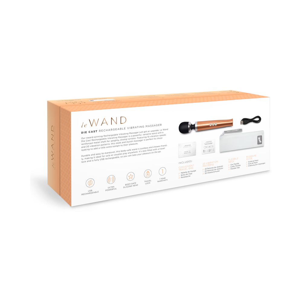 Le Wand Die Cast Rech Massager Rose Gold - Image 2