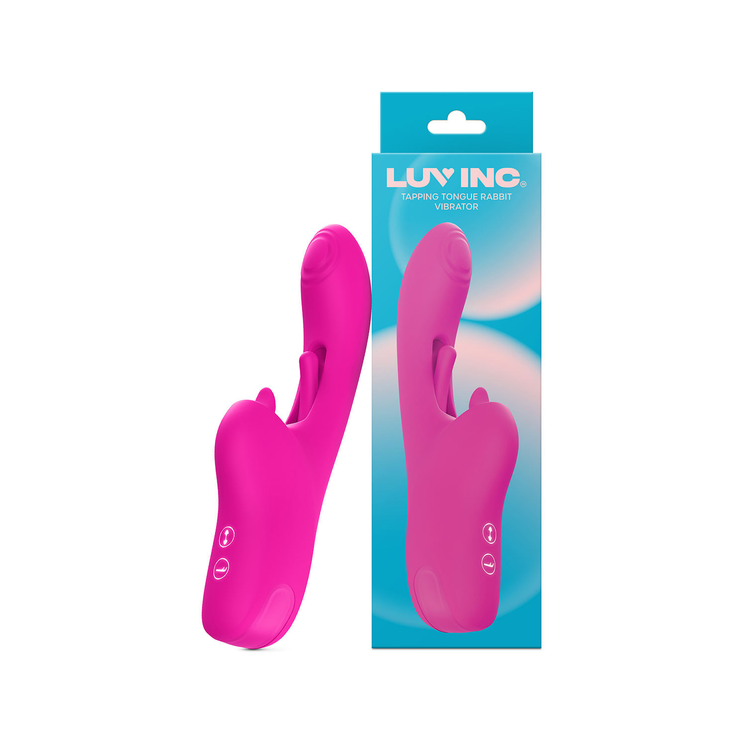 Luv Inc Tr46 Tapping Tongue Rabbit Vibrator Pink - Image 5