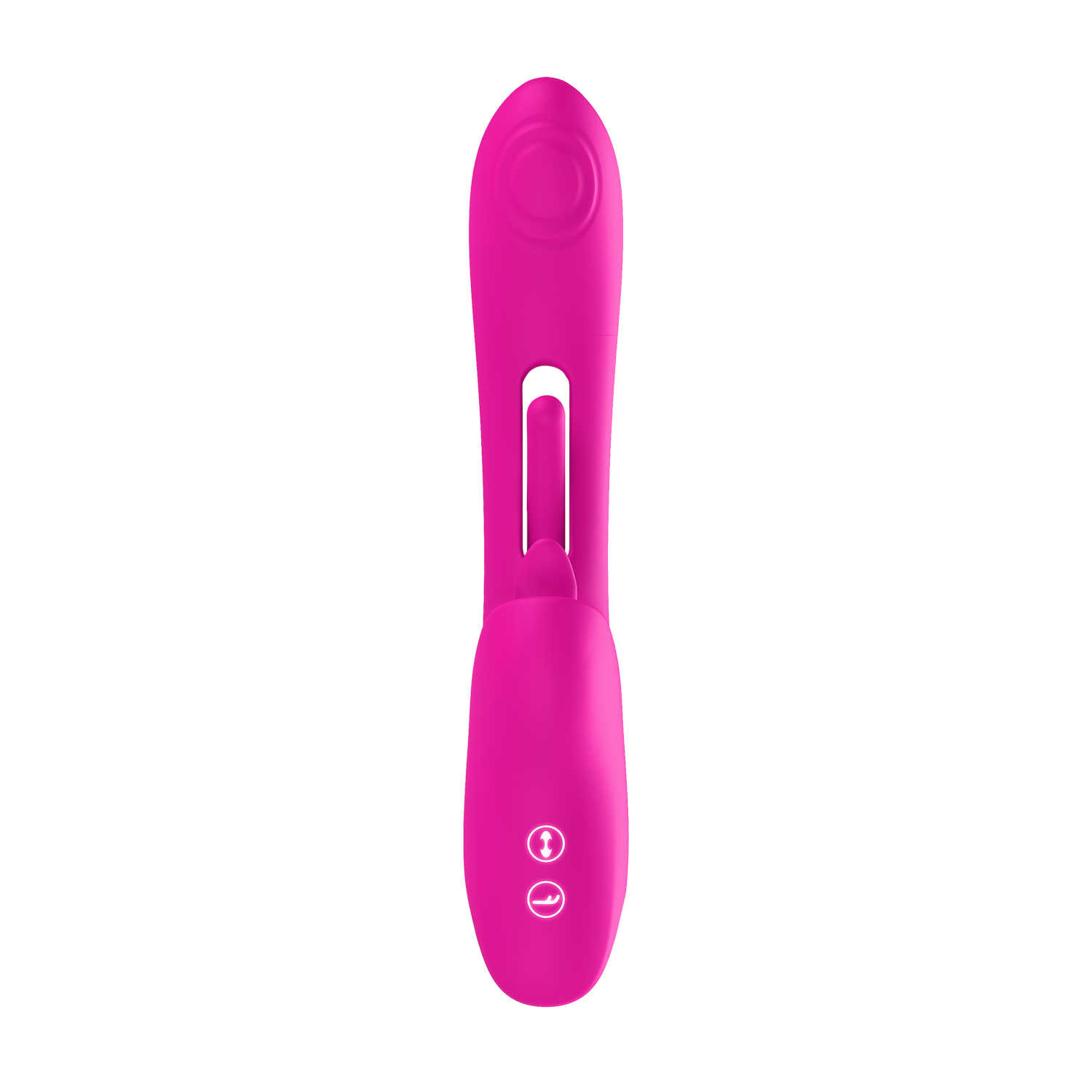 Luv Inc Tr46 Tapping Tongue Rabbit Vibrator Pink - Image 3