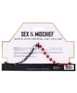 Alternative view of SS S&M Ex's & Oh's Crystal Day Collar