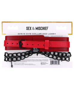 Alternative view of SS S&M Ex's & Oh's Collar and Leash