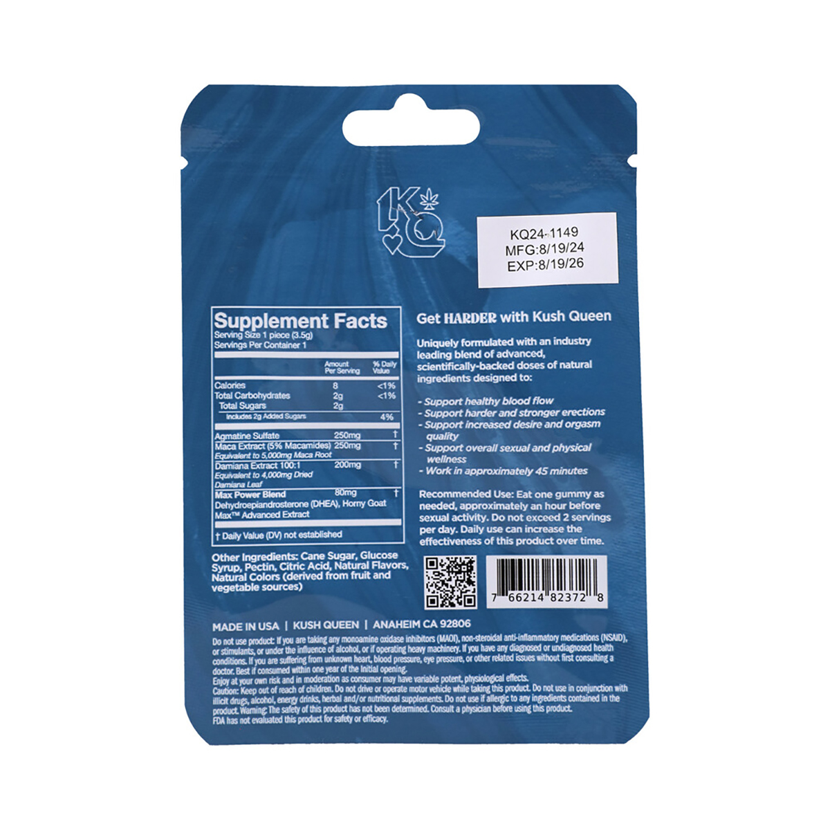 Kush Queen Harder Gummies Male Enhancement 12-Piece Display - Image 2