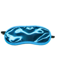 Foxtails Satin Eye Mask - Aqua