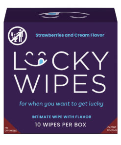 Sweetums Lucky Wipes Strawberries & Cream Flavor 10-Pack