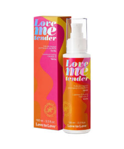Love to Love Love Me Tender Luscious & Heating Massage Oil Vanilla 3.3 oz.