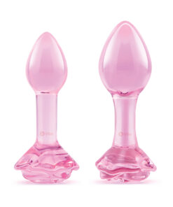 b-Vibe Pink Roses Training Plug Set