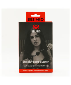 Alternative view of SEI MIO Strictly Come Quietly Soft Strap Silicone Ball Gag