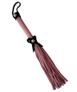 Love Knot Mini Flogger w/ Bow - Pink w/Black Bow