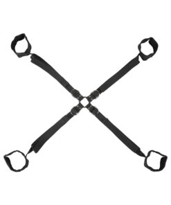 SS Velvet Noir Adjustable HogTieCuff Set