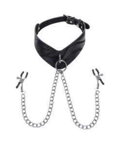 SS Velvet Noir Collar & Removable Clamps