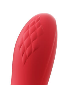 Alternative view of Honey Play Box Fortexa App-Controlled Kinky Finger Flapping Dual Stimulator Red