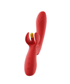 Honey Play Box Fortexa App-Controlled Kinky Finger Flapping Dual Stimulator Red