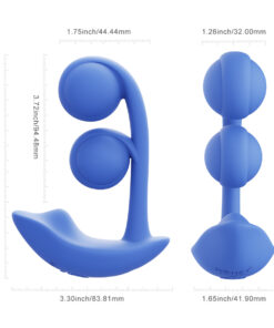 Alternative view of HPB Melody Twin Balls Dual Vibr Blue