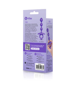 Alternative view of b-Vibe Butties Zip Silicone Anal Bead