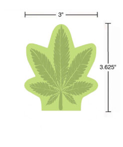 Alternative view of Cannabis Leaf Sticky Notes