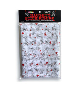 Naughty Stick Figure Tissue Paper