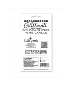 Alternative view of Gold Giltter Penis Candle
