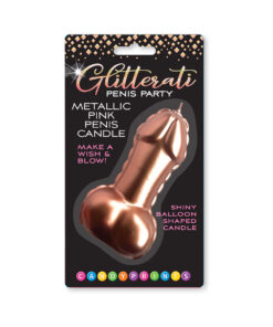 Pink Foil Penis Balloon Candle