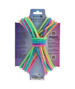 Alternative view of Ouch! Bondage Rope 10m Multi Bright