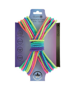 Ouch! Bondage Rope 10m Multi Bright