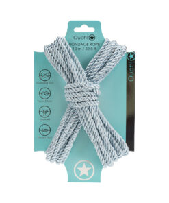 Ouch! Bondage Rope 10m Nylon Powder Blue