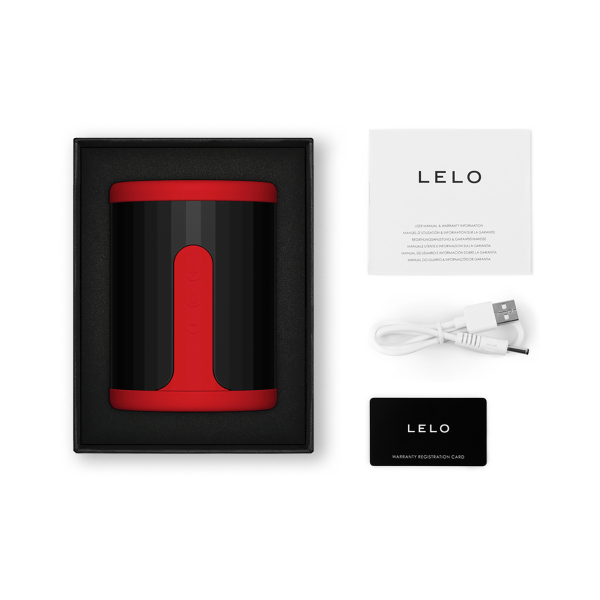LELO F2S Massager & Stroker Red - Image 3