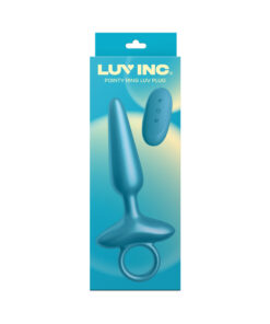 Alternative view of Luv Inc. Pr37: Pointy Ring Luv Plug Metallic Blue