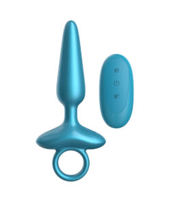 Luv Inc. Pr37: Pointy Ring Luv Plug Metallic Blue