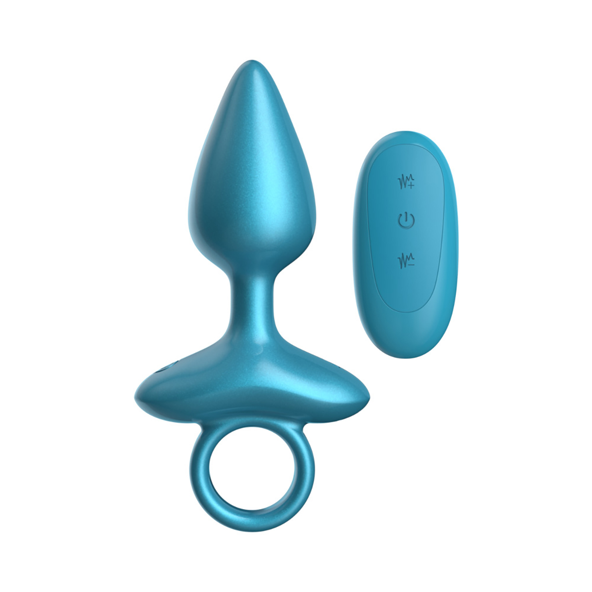 Luv Inc. Cr82: Cone Ring Luv Plug Metallic Blue - Couples Toy Store Luv Inc. Cr82: Cone Ring Luv Plug Metallic Blue - Couples Toy Store