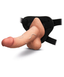 Alternative view of b-Vibe Slipskin Dildo 8in Curved Mocha