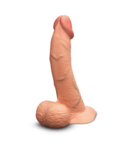 b-Vibe Slipskin Dildo 8in Curved Mocha