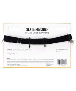 Alternative view of Sportsheets Sex Mischief Chain Lace Garters