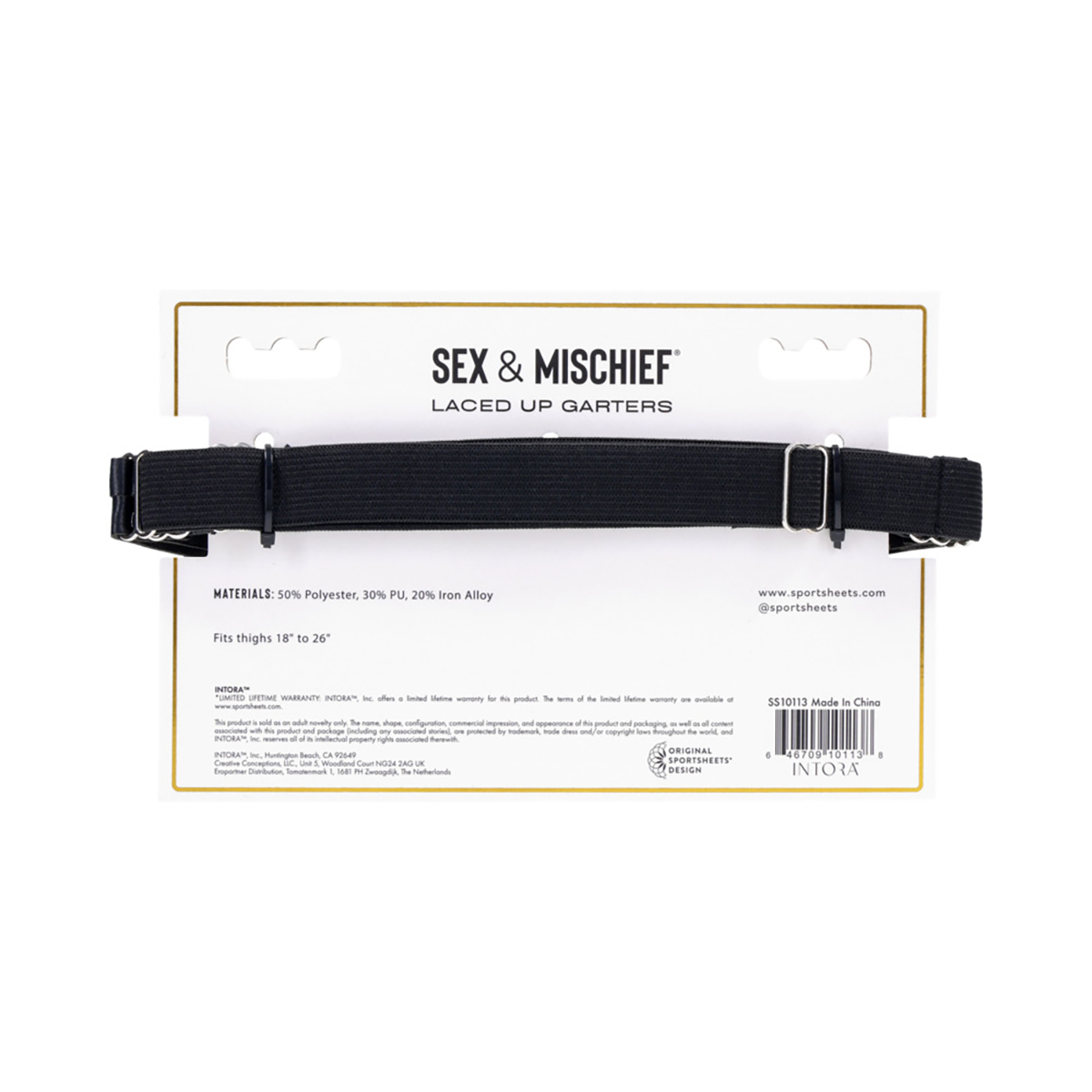 Sportsheets Sex Mischief Laced Up Garters - Image 2