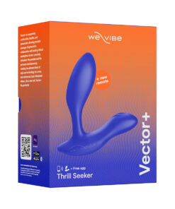 Alternative view of We-Vibe Vector+ Dual Stim Prostate Blue