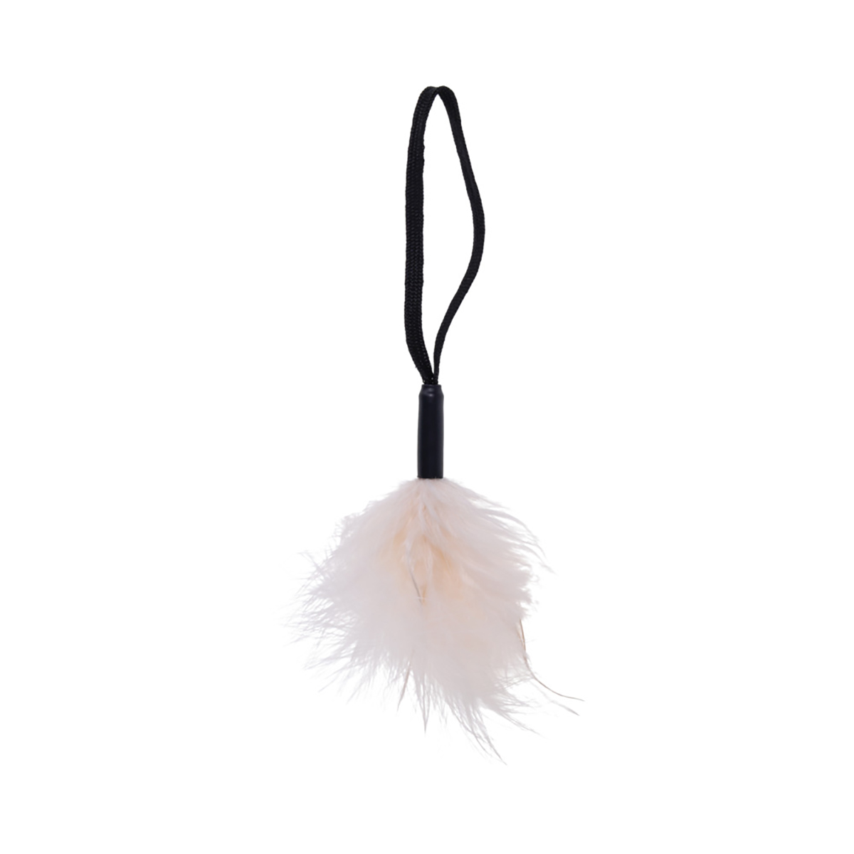 Sportsheets Sex & Mischief Peaches 'n CreaMe Wrist Feather Tickler CreaMe -  Couples Toy Store