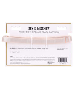 Alternative view of Sportsheets Sex & Mischief Peaches 'n CreaMe Pearl Garters