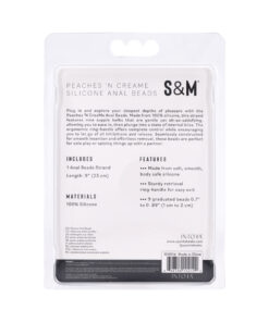 Alternative view of Sportsheets Sex & Mischief Peaches 'n CreaMe Silicone Anal Beads