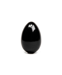 Chakrubs Xaga Yoni Egg Obsidian drilled