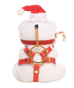 Alternative view of Master Series Holiday Bondage Bear Keychain White