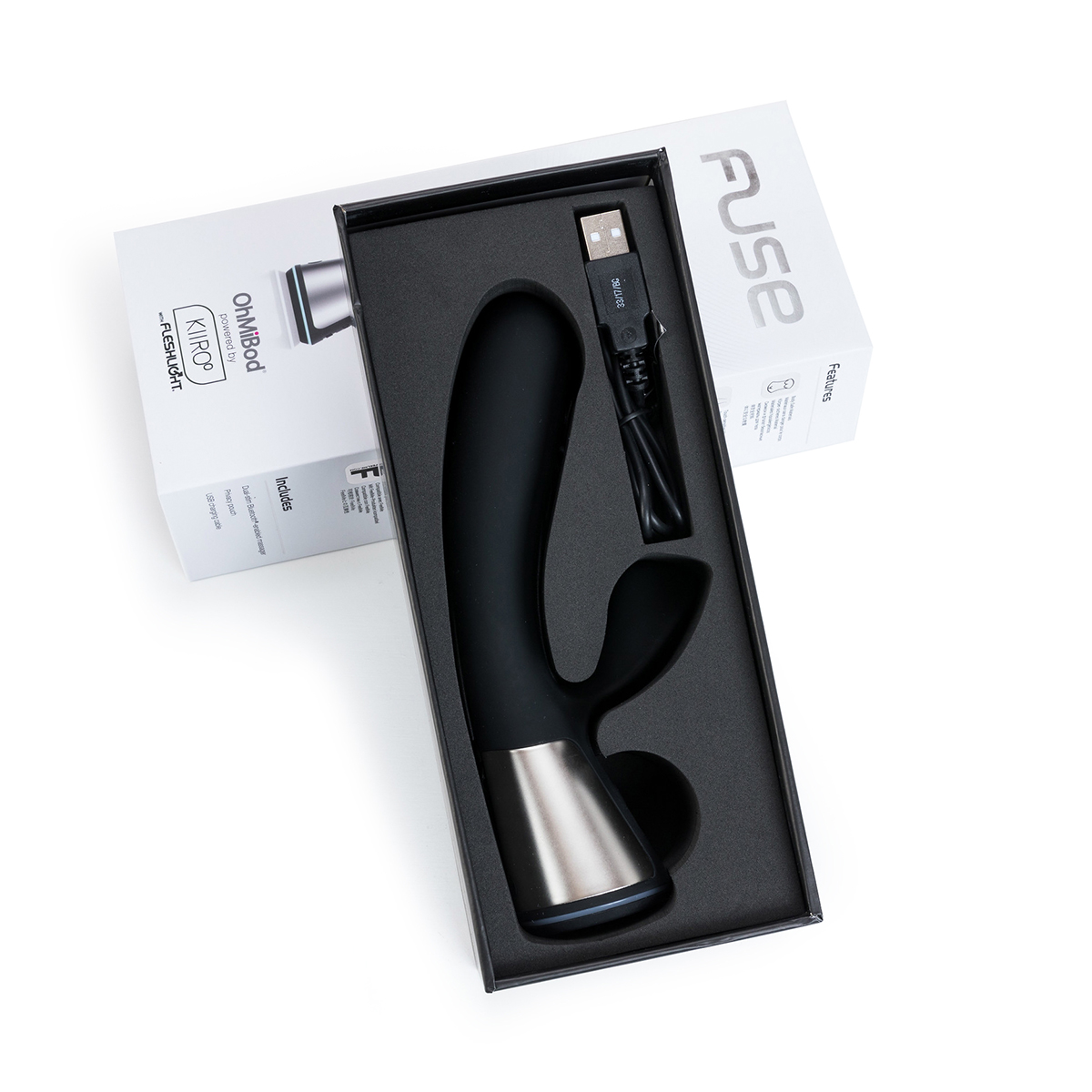 OhMiBod Fuse Interactive Dual Stim - Black - Image 4