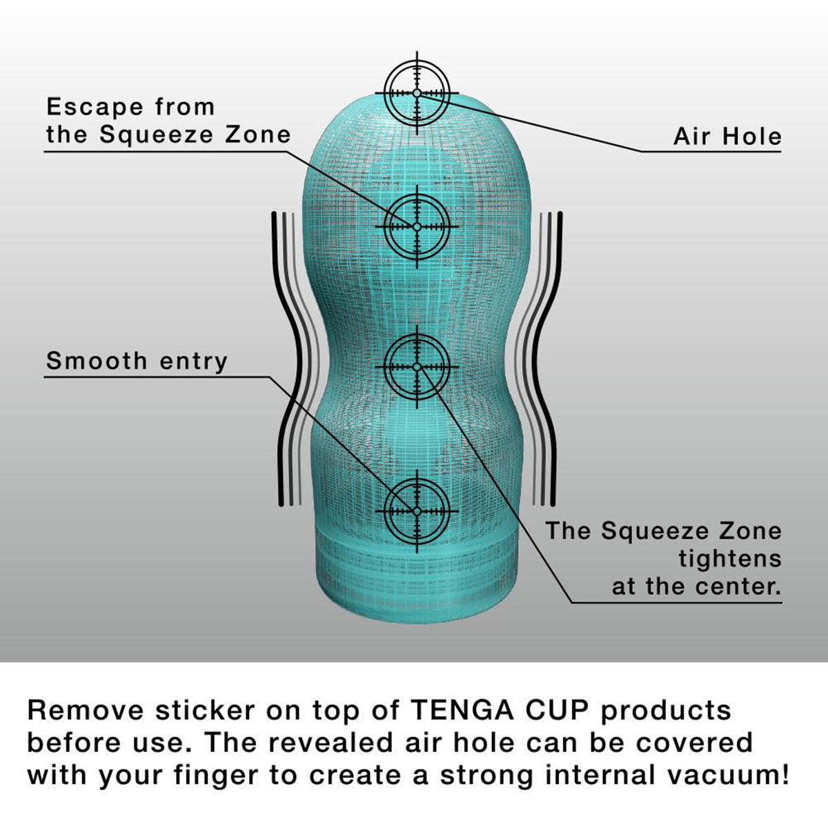 TENGA Original Vacuum Cup - Cool - Image 3
