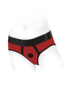 SpareParts Tomboi Harness Red/Black Nylon - 2X