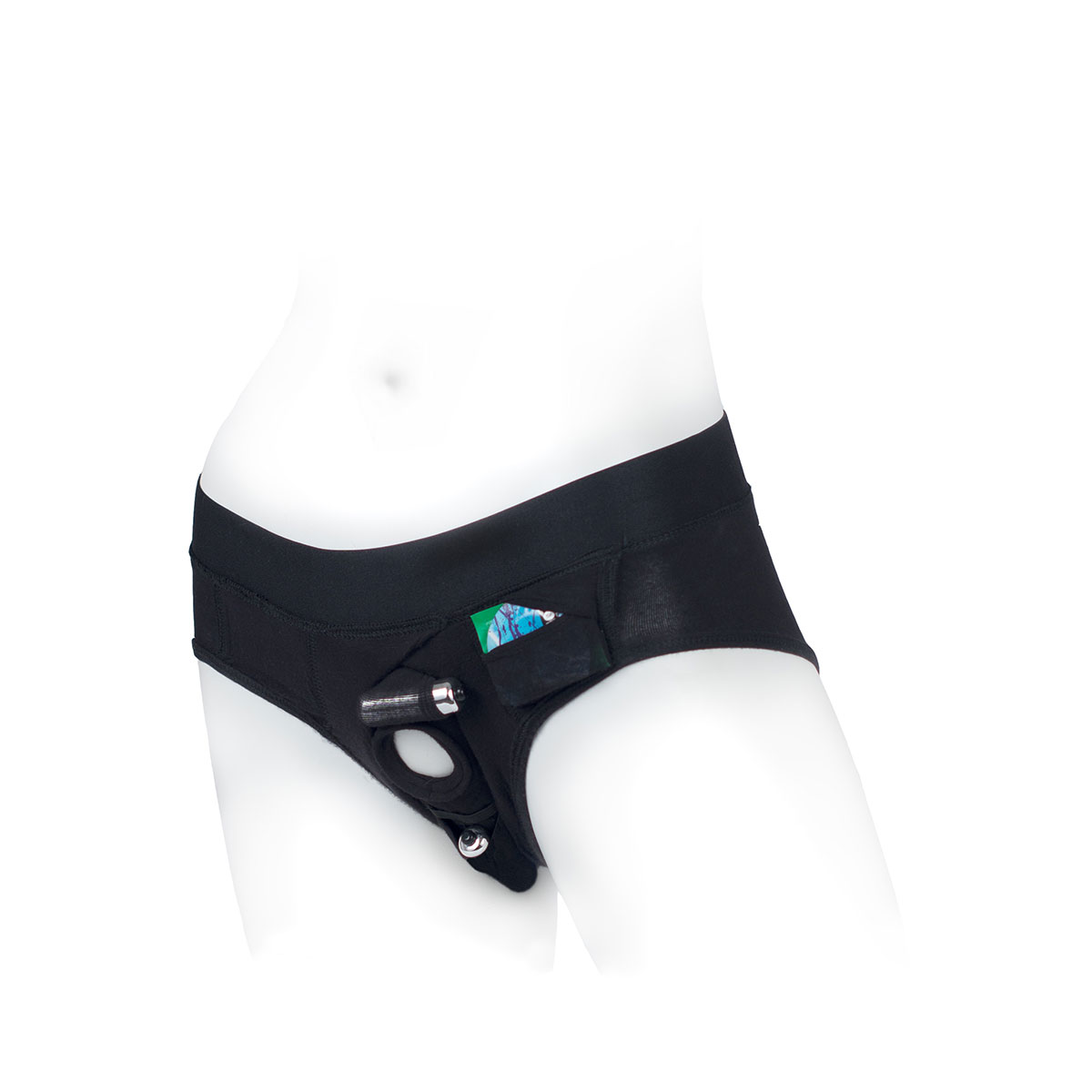 SpareParts Tomboi Rayon Brief Harness Black Size M - Image 2
