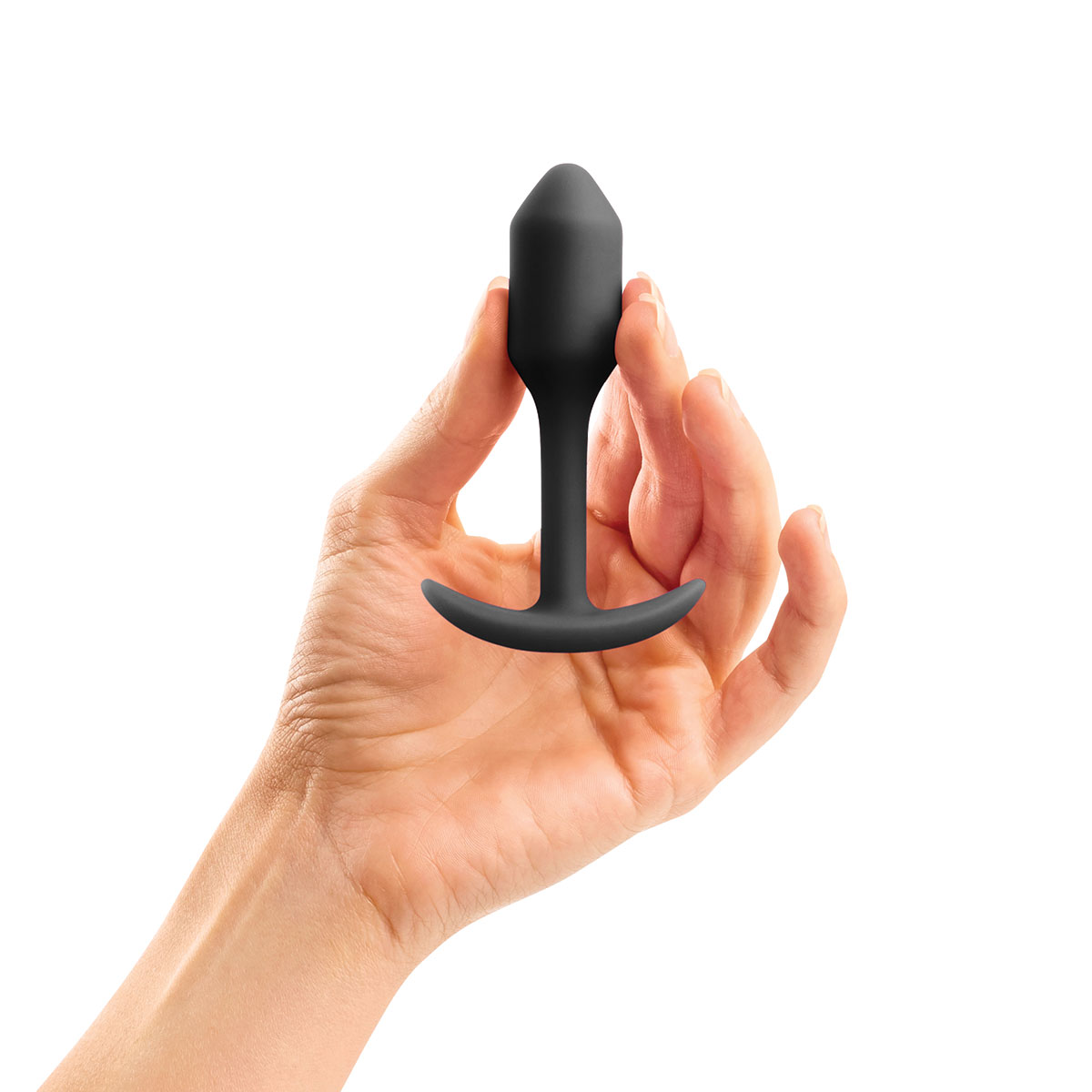 B-Vibe Snug Plug 1 (S) - Black - Image 4