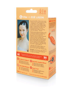 Alternative view of B-Vibe Texture Plug Swirl Orange (Medium)