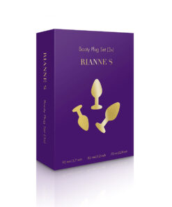 Alternative view of Rianne S Booty Plug Set 2-Pack - Gold