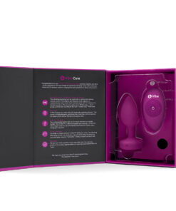 Alternative view of B-Vibe Vibrating Jewel Plug Small/Medium - Fuchsia
