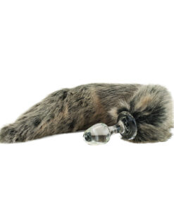 Crystal Delights Minx Tail Plug - Grey Wolf