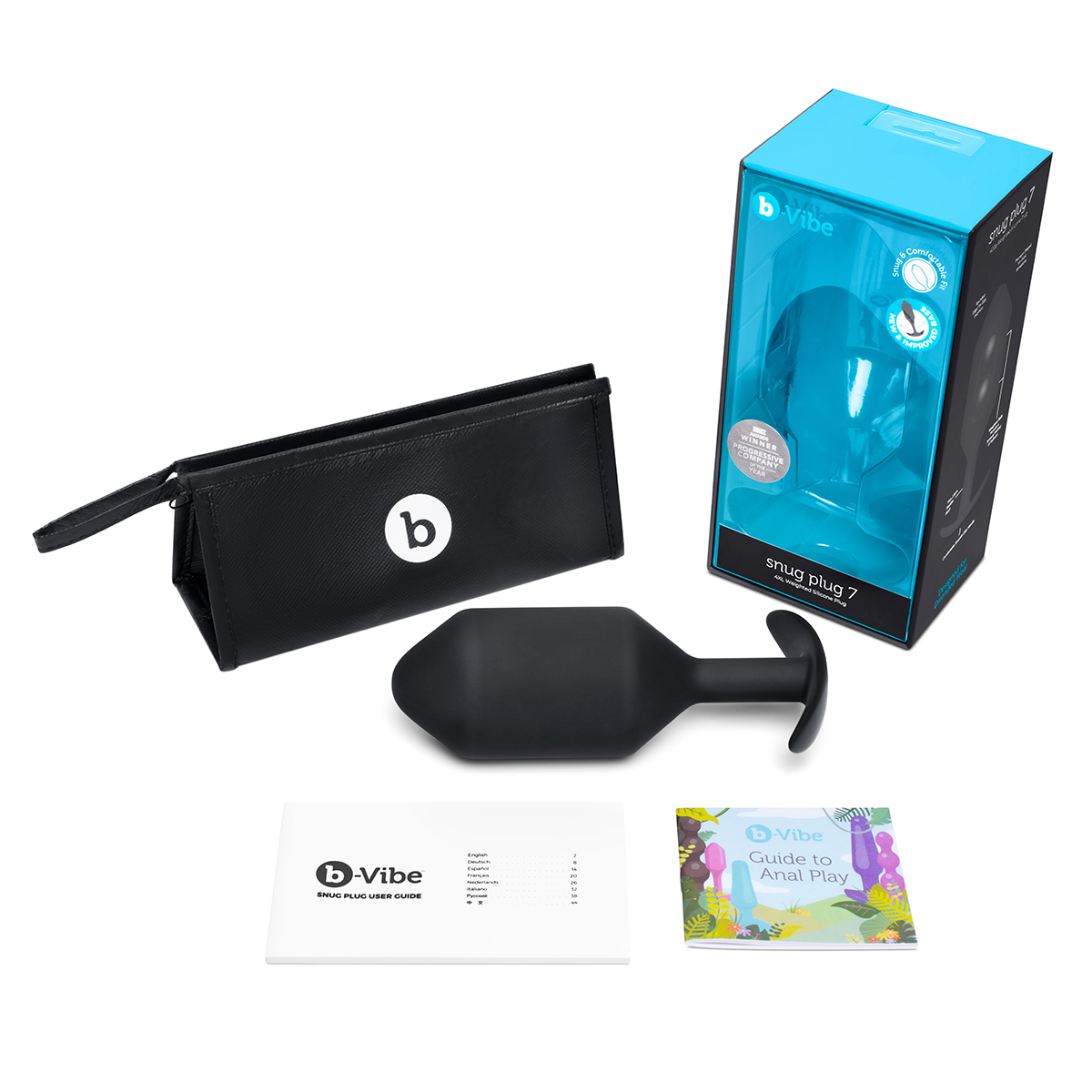 B-Vibe Snug Plug 7 (XXXXL) - Black - Image 3