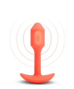 Alternative view of B-Vibe Vibrating Snug Plug 1 (S) - Orange